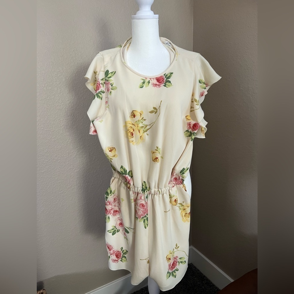 WILFRED yellow floral romper size Medium